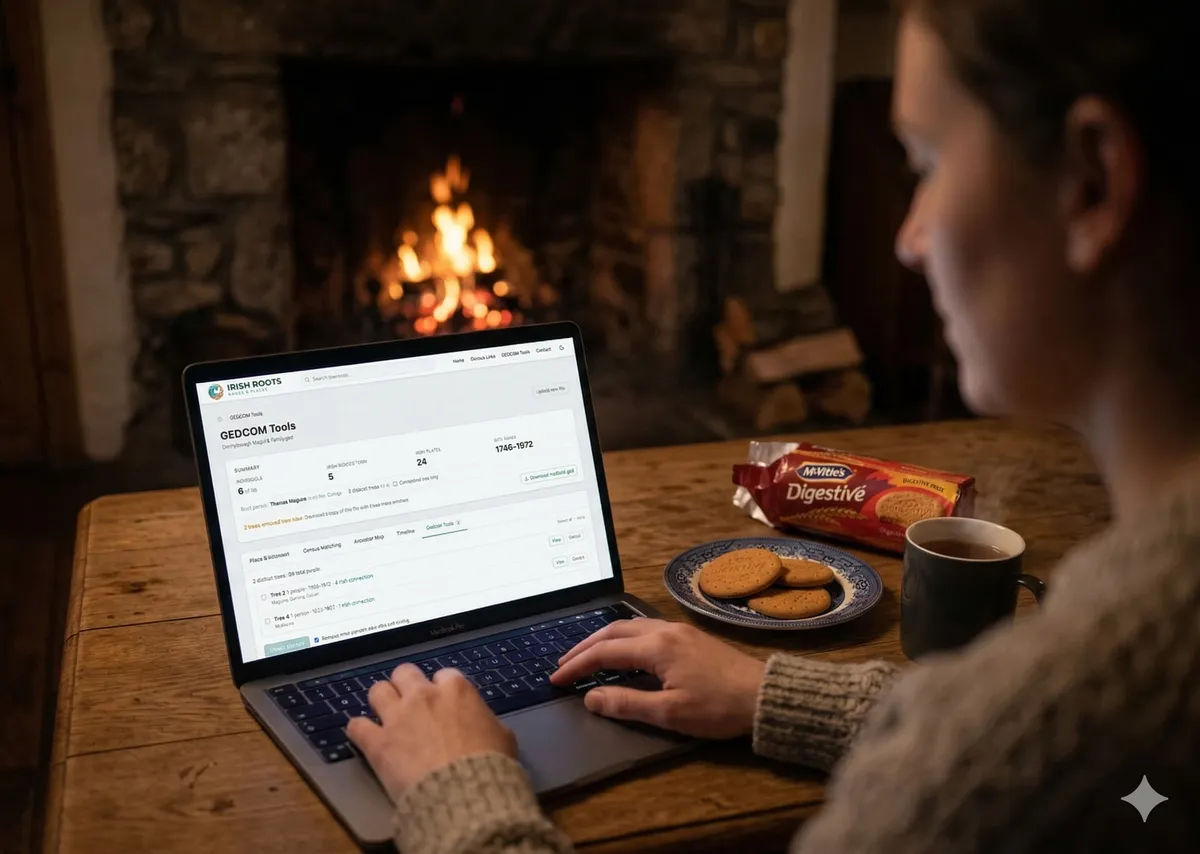 Person using app in front of fire