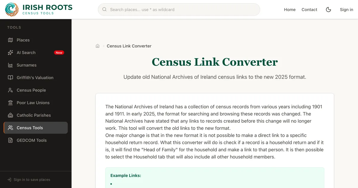 Broken National Archives Census Links? Fix Them Instantly