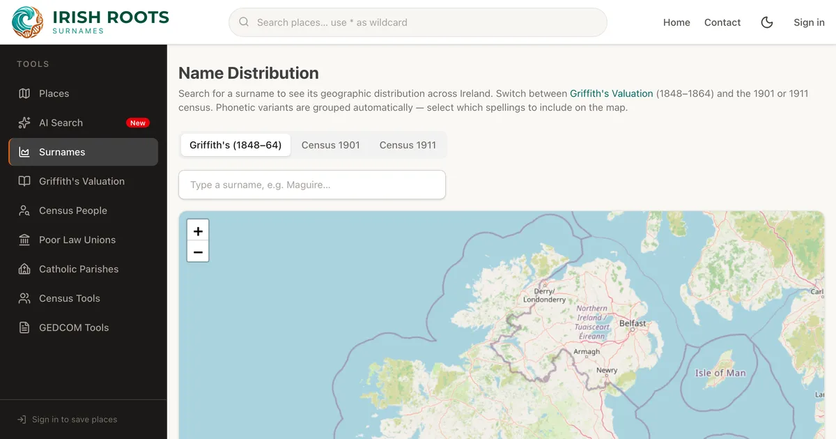 Where Does Your Irish Surname Come From? Map Its Distribution